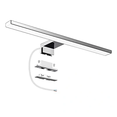 Immagine di Azhien Lampada da specchio a LED 10W 40cm 820LM bagno,Bianco Freddo parete 6500K IP44 bagno 230V