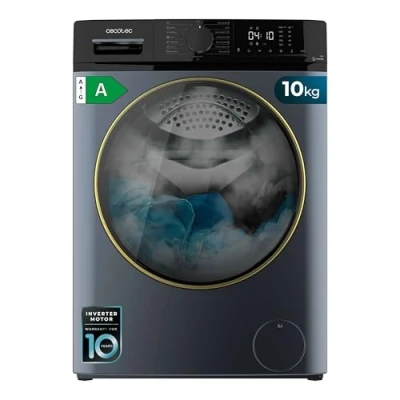 Immagine di Cecotec Lavatrice a Carica Frontale 10Kg Bolero Dresscode 10610 Inverter Ice Blue A. 2000W, 1400RPM, Classe A, Steam Max, Motore Plus, 15 Programmi, Onsmart, Fuzzy Logic, Smooth Wash, Stop&amp;Go