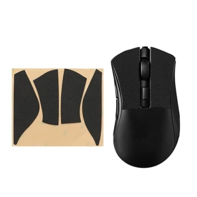 Immagine di kwmobile Nastro Antiscivolo per Mouse da Gioco Compatibile con Razer DeathAdder V2 Mini Griptape Facile Applicare e Sottile 0,5 mm nero