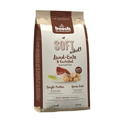 Immagine di bosch HPC SOFT Terra d&#039;anatra e patata Cibo semi umido per cani adulti di tutte le razze Proteina singola Senza cereali 1 x kg