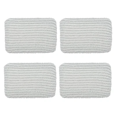 Immagine di 4 Set di salviettine in microfibra compatibili con Rowenta Aspiratori Steam Power e Pulitore Vapore filo All Floors, ZR006501, Bianco