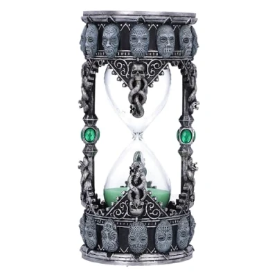 Immagine di Nemesis Now Harry Potter, clessidra Mangiamorte, resina, argento, 18 cm