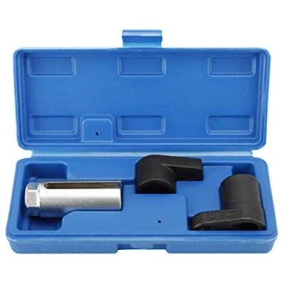 Immagine di FreeTec 3 Pezzi Chiave Sonda Lambda, 22mm 1/2&quot; 3/8&quot; Bussole Lambda Sensori di Ossigeno O2, Set per Smontare delle Auto