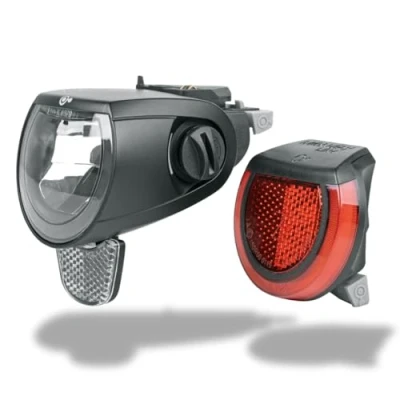 Immagine di MonkeyLink SkyeLight Set Connect 110/150 Lux Kit di illuminazione per e bike con BlueDoc (interfaccia MonkeyLink), colore: Nero