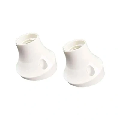Immagine di A2ZWORLD 2 Pezzi Portalampade E27 Da Parete Con Base Inclinato in Termoplastico Bianco, Portalampade, Adattatori e Convertitore