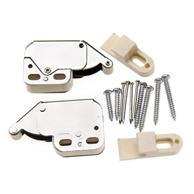 Immagine di Be In Your Mind 2 pz Mini Chiusura a Molla Push per Aprire Tocco Cattura Sgancio Caricata Automatica Touch Latch Finestra Capannone Cancello Armadietto Porta