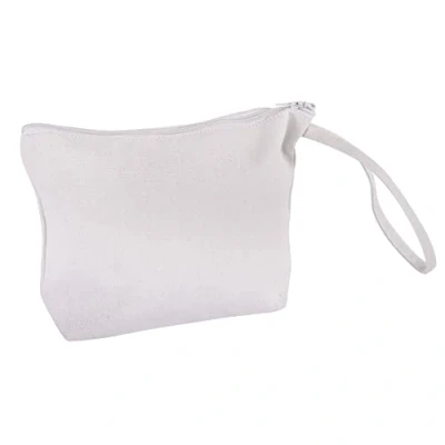 Immagine di Rayher 53982102 borsetta Porta trucchi Beautycase, Bianco, 22 x 17 cm, con cerniera e manico, di tessuto da personalizzare