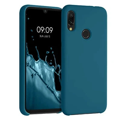 Immagine di kwmobile Cover per Xiaomi Redmi Note 7 / Pro Custodia Back Case Smartphone in Silicone TPU Protezione Gommata petrolio matt