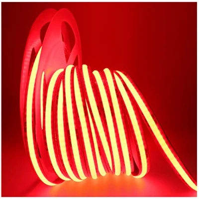 Immagine di Tesfish Striscia LED, COB Nastri LED DC 24V 5M 320 LEDs/M Totale 1600 LEDs Rosso Flessibile Super Luminosa Luci per Feste, Bancone, Scaffale, Decorazioni la casa