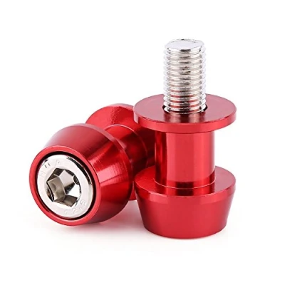 Immagine di Bobina braccio oscillante, 8 / 10mm Moto Slider in lega di alluminio CNC porta cursore Bobine forcellone(8mm Rosso)