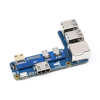 Immagine di Waveshare Pi Zero to Raspberry 3B+ B Board Adapter,Based on Reproduce The Original Appearance of 3B Series Board,Alternative Solution for 3 Model B+