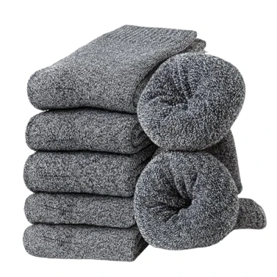 Immagine di Josnown Calzini Termici Uomo, 5 Paia Calze di Lana Addensati e Caldi, Design Morbido Accogliente in Spugna Intera, Taglia 39 45