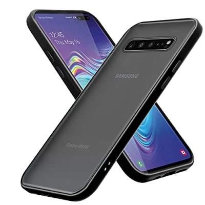 Immagine di Cadorabo custodia compatibile con Samsung Galaxy S10 in Nero Opaco per cellulare interno silicone TPU e retro plastica opaca cover protettiva rigida ibrida