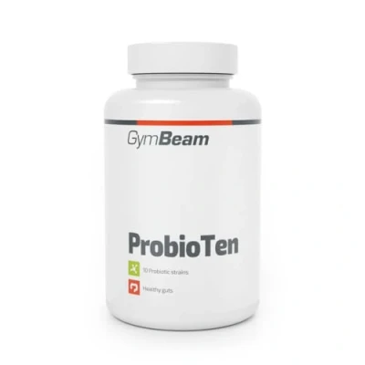 Immagine di GymBeam ProbioTen 60 caps, Complesso Probiotico e Prebiotico Arricchito, con 10 Ceppi Probiotici, Miliardi di Fermenti Lattici Vivi per Dose, Fonte Inulina, Lactobacillus Bifidobacterium