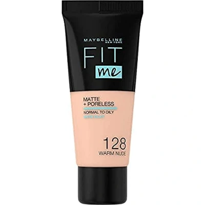 Immagine di Maybelline Fit Me! Matte+ Poreless Liquid Foundation 128 Warm Nude 30 ml