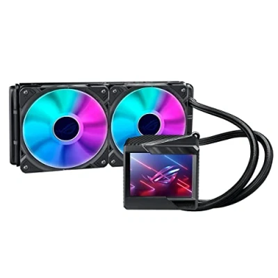 Immagine di ASUS ROG RYUJIN II 240 ARGB, Dissipatore A Liquido All In One, Due Ventole Da 120mm, Display LCD, Illuminazione LGA 170012001150115111521155115620112066 E AMD AM4TR4sTRX4, Nero