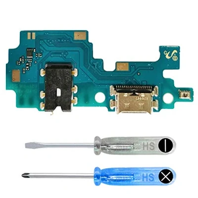 Immagine di MMOBIEL Connettore Dock Compatibile con Samsung Galaxy A21s 2020 Presa di Ricarica USB C Audio Jack/Microfono/Antenna Ricambio Incl. Cacciaviti