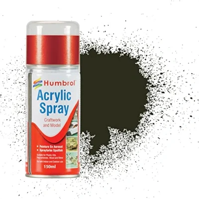 Immagine di Humbrol Modellers AD6053 No 53 Gun Metal 150 ml vernice per modellini kit di plastica, ad asciugatura rapida modellare superfici tra cui tessuto, vetro, legno e metallo
