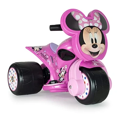 Immagine di INJUSA Triciclo Elettrico Minnie Mouse, per Bambini dai 1 a 3 Anni, Batteria 6V, con Acceleratore Pedale e Ruote Larghe in Plastica, Velocità Massima km/h, Colore Rosa