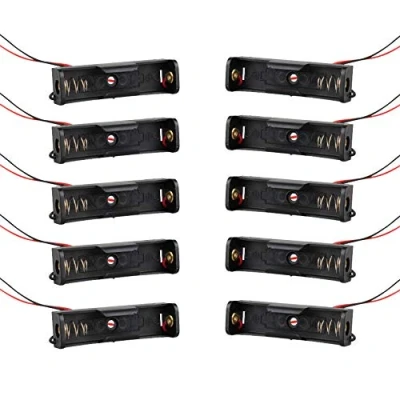 Immagine di HALJIA, 10 pezzi 1,5 V, 1 x batteria AA in plastica con cavi
