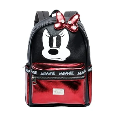 Immagine di Disney Minni Mouse Angry Zaino Fashion, Multicolore, 24 x 32 cm, Capacità 10 L