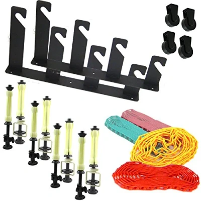 Immagine di DynaSun ESB4 Kit Supporto Fondale Quadruplo Professionale Completo di Bracci ad Espansione, Catene, Contrappesi, Nero