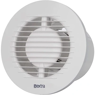 Immagine di LIRAST Ø 100mm Ventilatore da Bagno con Timer e Sensore di Umidità Aspiratore Aria in Plastica Bianco Ventola per Cucina WC