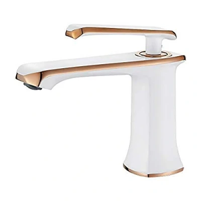 Immagine di GRIFEMA G1001W Lyon Miscelatore Lavabo, Rubinetto Monocomando per Bagno, Bianca [Exclusiva Amazon] [Esclusiva