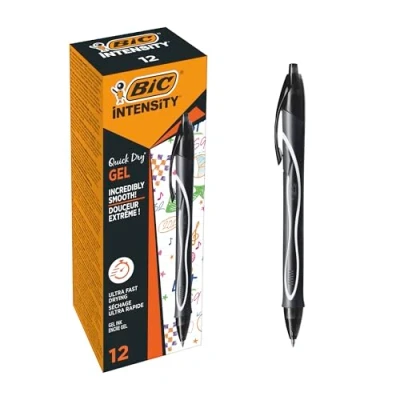 Immagine di BIC Set di 3 penne gel Gelocity Quick Dry, tracciato: nero
