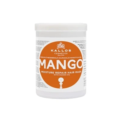 Immagine di Kallos KJMN Maschera per capelli con olio di mango, 1000 ml