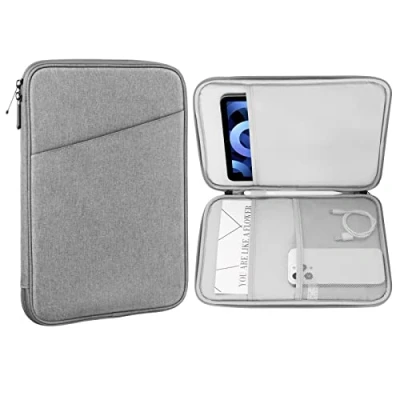 Immagine di MoKo 9 11 Custodia Protettiva Compatibile con iPad PRO M4 2024/11 Pollici Air M2 2024/iPad 10a 10,9 5/4 10,9, Galaxy Tab S9/S8/A8/A7 2022, Grigio Chiaro