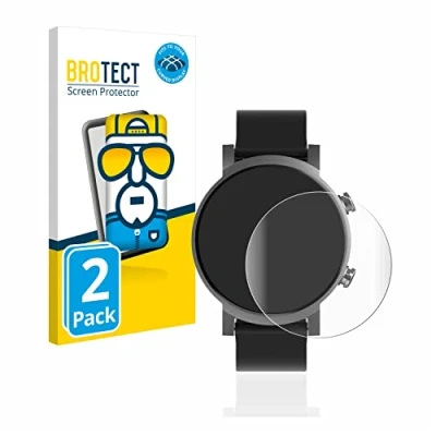 Immagine di brotect Pellicola Copertura Completa per Mobvoi Ticwatch E3 (2 Pezzi) Full Cover 3D Curvo