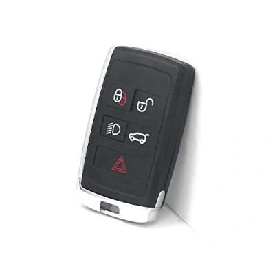 Immagine di BROVACS Guscio chiave di ricambio compatibile con LAND ROVER JAGUAR 5 pulsanti Keyless Entry Smart Remote Key Case Fob PG710