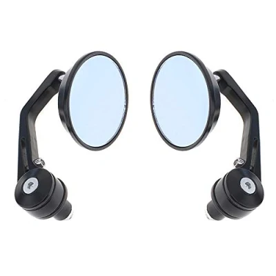 Immagine di Mintice Nero Universale Moto Specchietti Retrovisore Specchietto Manubrio Specchio Laterale Scheletro Cranio 22mm 25mm 7/8&quot;