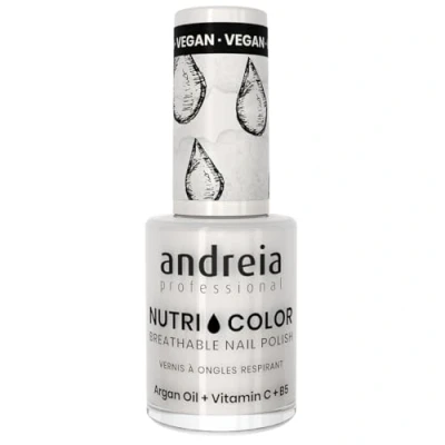 Immagine di Andreia Professional NutriColor Smalto per unghie Vegan Traspirante Colore NC1 Bianca 10.5ml