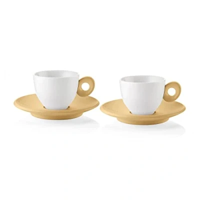 Immagine di Guzzini EVERYDAY Set 2 Tazzine da Caffè con Piattino Giallo Senape 081700211