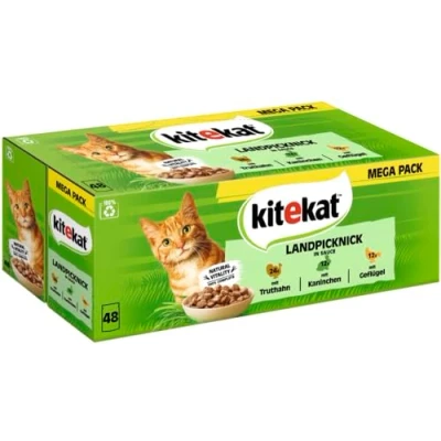Immagine di Kitekat in buste 48 x 85 g Umido per gatto Picnic Salsa