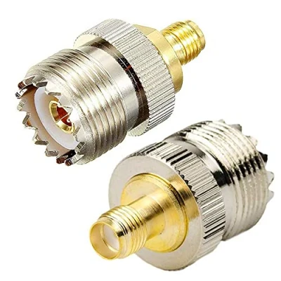 Immagine di TengKo Coassiale RF Adattatore SMA Femmina a UHF SO239 Connettore (2PCS)