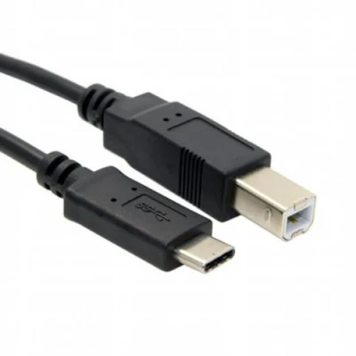 Immagine di Cablecc USB C 3.1 tipo maschio connettore a 2.0 B cavo dati per telefono cellulare, MacBook e computer portatile