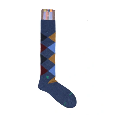 Immagine di Gallo WITH Inlay Motif Calzettoni, Uomo, Taglia: One Size, Jeans