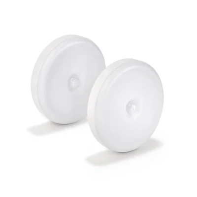 Immagine di EGLO Led lampada notturna Cascia, set da 2, rilevatore di movimento e sensore crepuscolare, luci ricaricabili, in plastica per corridoio camere, IP40