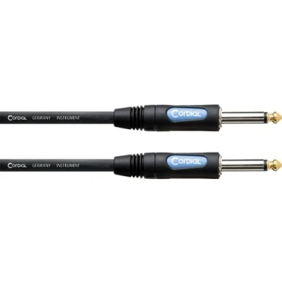 Immagine di Cordial Intro Cavo dritto per strumenti e chitarra, 3 m, Nero