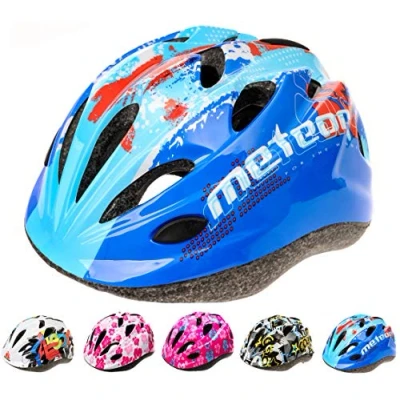 Immagine di meteor Casco Bici Ideale per bambini e adolescenti Caschi perfetto Downhill Enduro Ciclismo MTB Scooter Helmet Tutte Le Forme di attività in Bicicletta Helmo