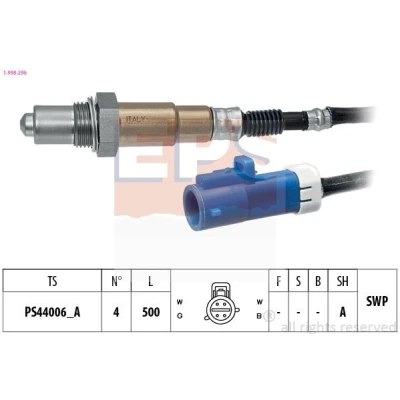 Immagine di EPS 1.998.296 Sonda lambda Made in Italy OE Equivalent riscaldato, planare, Filettatura prelubrificata FORD: FOCUS 2 Kombi, 2, 3
