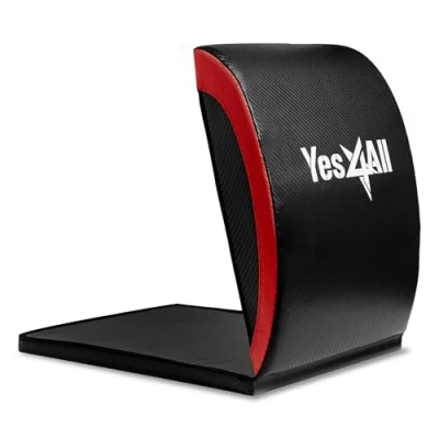 Immagine di Yes4All JQJ0 Tappetino per esercizi addominali con cuscinetto protettivo coccige, cuneo addominale supporto allenamento addominale, seduti protezione coccige (rosso) (2020)
