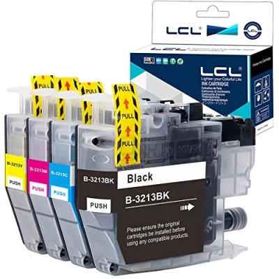 Immagine di LCL Cartucce d&#039;inchiostro LC3213 LC 3213 3211 3213BK 3213C 3213M 3213Y (KCMY) Compatibile con DCP J770 J772DW J774DW MFC J890DW J895 J497DW J572DW J491DW
