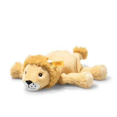 Immagine di Steiff Liam Leone 20 cm, Soft Cuddly Friends, morbido peluche per giocare e coccole, in la pelle delicata dei bambini, lavabile lavatrice