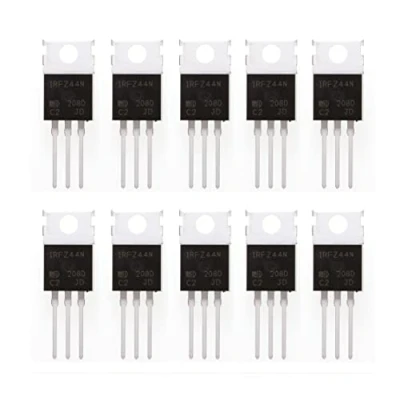 Immagine di HUABAN 10 pezzi IRFZ44N Vdss=55V Rds (on) = 0,0175 ohm Id= 49A TO220 Power N Channel MOSFET Transistor