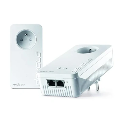 Immagine di Devolo Magic 1 WiFi 2 Adattatore CPL ultra puissant fino a 1200 Mbits/S, con presa di corrente integrata, Bianco