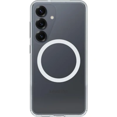 Immagine di OtterBox Cover per Samsung Galaxy S25 Symmetry Seires Clear con Magneti, resistente a shock e cadute fino; sottile, testata 3x norme MIL STD 810G, Trasparente, Senza Retail Package